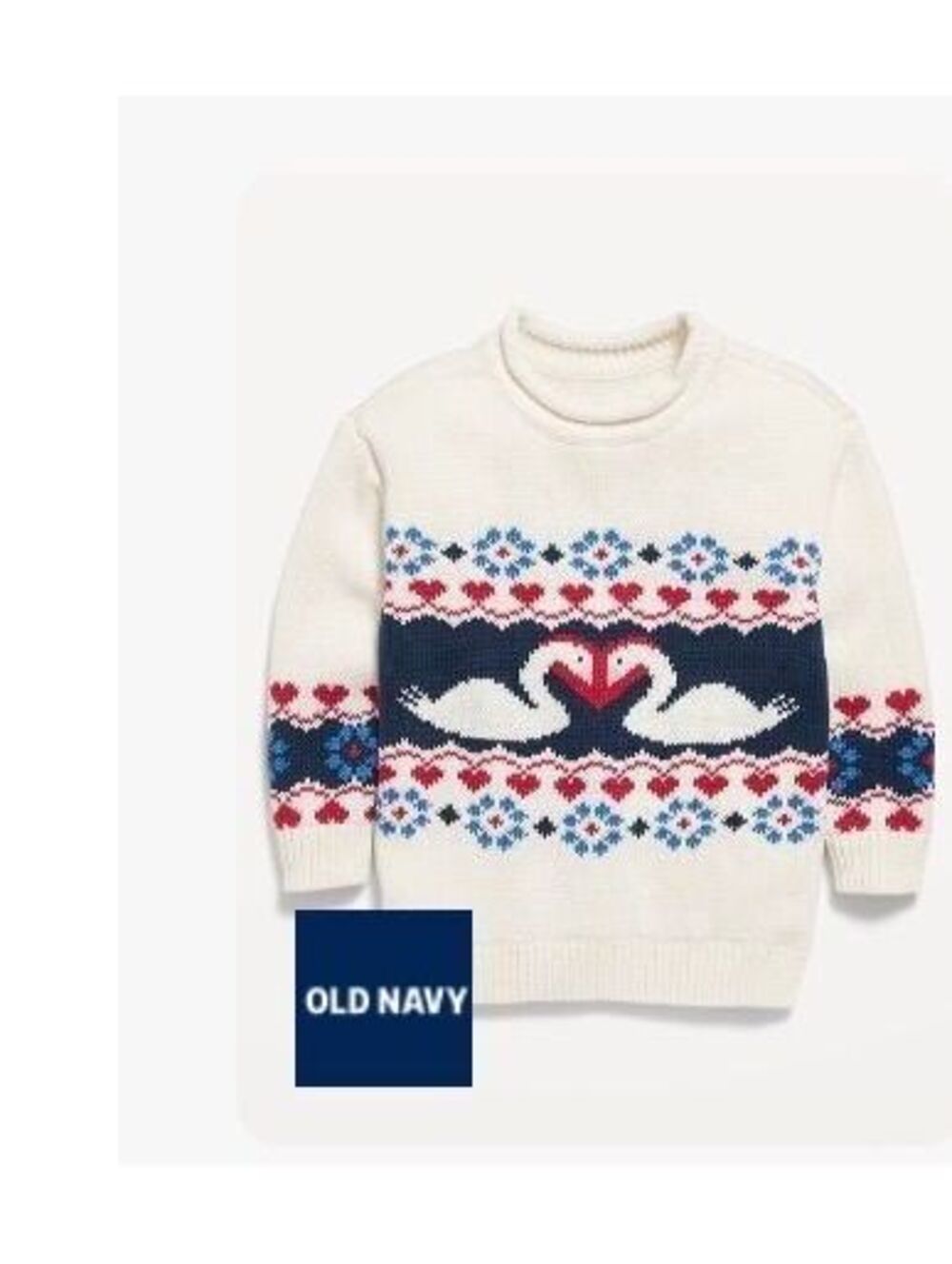 Printed Pullover Tunic Sweater for Toddler Girls